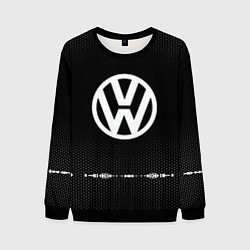 Свитшот мужской Volkswagen: Black Abstract, цвет: 3D-черный