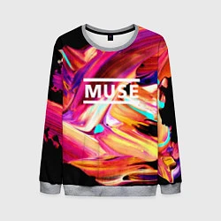 Свитшот мужской MUSE: Neon Colours, цвет: 3D-меланж