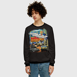 Свитшот мужской Войска ПВО, цвет: 3D-черный — фото 2