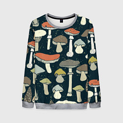 Свитшот мужской Грибной лес, цвет: 3D-меланж