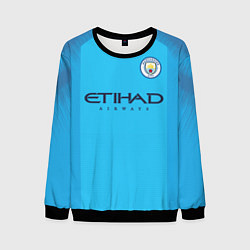 Свитшот мужской FC Man City: De Bruyne Home 18-19, цвет: 3D-черный