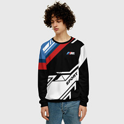 Свитшот мужской BMW GEOMETRY SPORT БМВ M PERFORMANCE, цвет: 3D-черный — фото 2