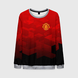 Свитшот мужской FC Man UTD: Red Poly, цвет: 3D-меланж