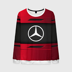 Свитшот мужской Mercedes Benz Sport, цвет: 3D-белый