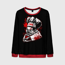 Свитшот мужской Pudge Chef, цвет: 3D-красный