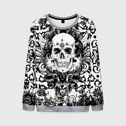 Свитшот мужской Grunge Skull, цвет: 3D-меланж
