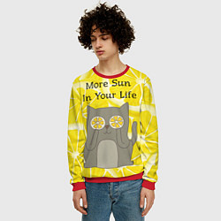 Свитшот мужской More Sun In Your Life, цвет: 3D-красный — фото 2