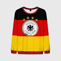 Свитшот мужской Немецкий футбол, цвет: 3D-красный