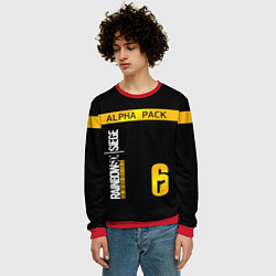 Свитшот мужской Rainbow Six Siege: Alpha Pack, цвет: 3D-красный — фото 2