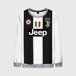 Свитшот мужской FC Juventus 18-19, цвет: 3D-меланж