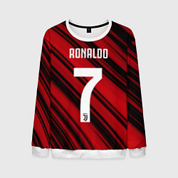 Свитшот мужской Ronaldo 7: Red Sport, цвет: 3D-белый