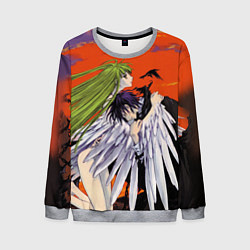 Свитшот мужской Code Geass Лелуша обнимает Ангел, цвет: 3D-меланж