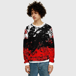 Свитшот мужской Брызги красок, цвет: 3D-белый — фото 2