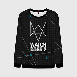 Свитшот мужской Watch Dogs 2: Tech Geometry, цвет: 3D-черный