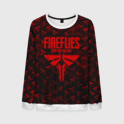 Свитшот мужской Fireflies: Red Logo, цвет: 3D-белый