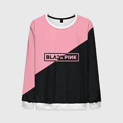 Свитшот мужской Black Pink, цвет: 3D-белый