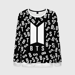 Свитшот мужской BTS: Black Style, цвет: 3D-белый