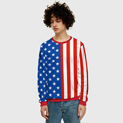 Свитшот мужской American Patriot, цвет: 3D-красный — фото 2
