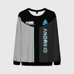 Свитшот мужской Detroit: Android RK900, цвет: 3D-черный