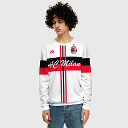 Свитшот мужской AC Milan: White Form, цвет: 3D-белый — фото 2