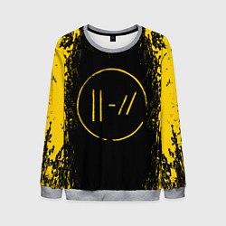 Свитшот мужской 21 Pilots: Yellow & Black, цвет: 3D-меланж