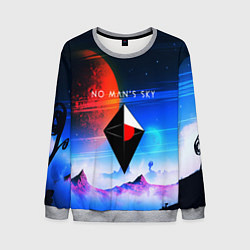 Свитшот мужской No Man's Sky: Galaxy, цвет: 3D-меланж