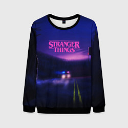 Свитшот мужской Stranger Things: Neon Road, цвет: 3D-черный