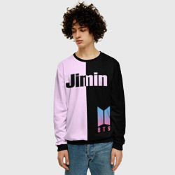 Свитшот мужской BTS Jimin, цвет: 3D-черный — фото 2