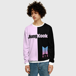 Свитшот мужской BTS Jung Kook, цвет: 3D-белый — фото 2