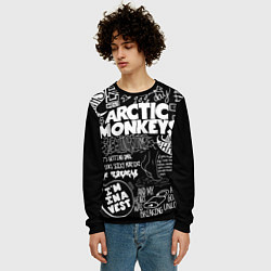 Свитшот мужской Arctic Monkeys: I'm in a Vest, цвет: 3D-черный — фото 2