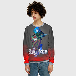Свитшот мужской Sally Face: Rock Star, цвет: 3D-меланж — фото 2