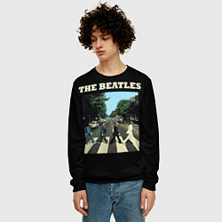 Свитшот мужской The Beatles: Abbey Road, цвет: 3D-черный — фото 2