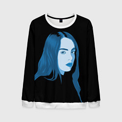 Свитшот мужской Billie Eilish: Blue Style, цвет: 3D-белый