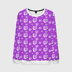 Мужской свитшот Twitch: Violet Pattern