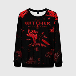 Свитшот мужской The Witcher 3: Wild Hunt, цвет: 3D-черный