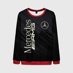 Свитшот мужской Mercedes AMG: Black Edition, цвет: 3D-красный