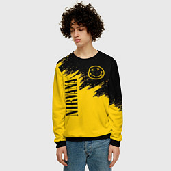 Свитшот мужской NIRVANA, цвет: 3D-черный — фото 2