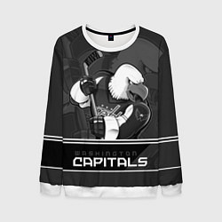 Свитшот мужской Washington Capitals: Mono, цвет: 3D-белый