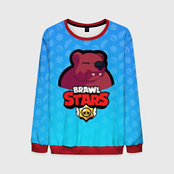 Свитшот мужской Bear: Brawl Stars, цвет: 3D-красный