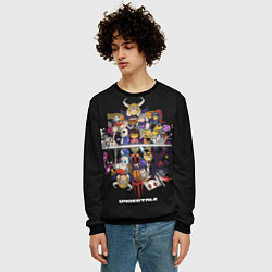 Свитшот мужской Undertale, цвет: 3D-черный — фото 2
