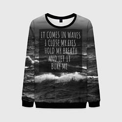 Свитшот мужской Bring Me The Horizon - it comes in waves, цвет: 3D-черный