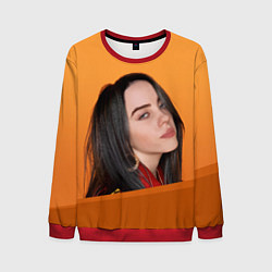 Свитшот мужской BILLIE EILISH: Orange Mood, цвет: 3D-красный