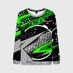 Мужской свитшот Black and green corners