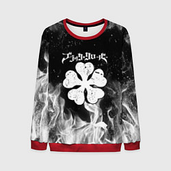 Свитшот мужской ЧЁРНЫЙ КЛЕВЕР, цвет: 3D-красный