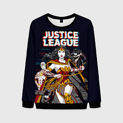 Свитшот мужской Justice League, цвет: 3D-черный