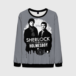 Свитшот мужской Sherlock Holmesboy, цвет: 3D-черный