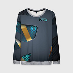 Свитшот мужской Mass Effect N7, цвет: 3D-меланж