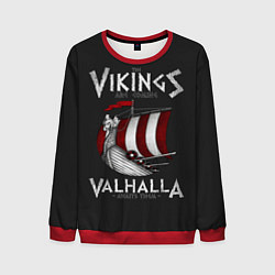 Свитшот мужской Vikings Valhalla, цвет: 3D-красный
