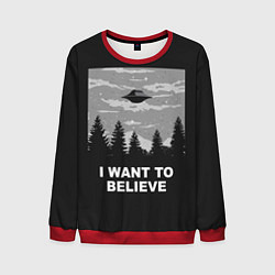 Мужской свитшот I want to believe