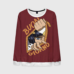 Свитшот мужской Приключения ДжоДжо, цвет: 3D-белый